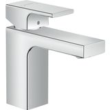 hansgrohe Lavabo Armatürü Vernis Shape, Çıkışlı Banyo Musluğu Yükseklik 100 mm, Çekme Çubuklu, Banyo Armatürü Su Tasarruflu, Krom