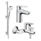 Hansgrohe Logis E Üçlü Krom Batarya Seti
