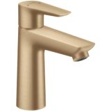 hansgrohe Musluk Talis E (yüksek çıkışlı su tasarruflu armatür 110 mm, çekme çubuğu gider), fırçalanmış bronz