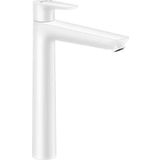 hansgrohe Musluk Talis E (yüksek çıkışlı su tasarruflu armatür 240 mm, çekme çubuğu gider), mat beyaz