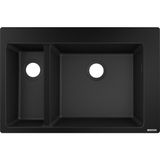 Hansgrohe S51 S510-F635 Ankastre Lavabo 180/450 - Siyah