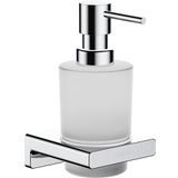 hansgrohe Sıvı sabun dispenseri AddStoris, doldurulabilir sabun dozajlayıcı, sıvı sabun ve losyon için, krom
