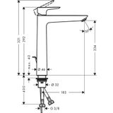 Hansgrohe Talis E 240 Mat Siyah Lavabo Bataryası