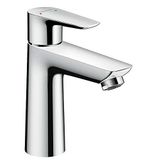 hansgrohe Talis E - Çekme Çubuğu Giderli Lavabo Armatürü, Çıkışlı Banyo Musluğu Yükseklik 104 mm, Musluk Bataryası Su Tasarruflu (EcoSmart), Krom, 71710000