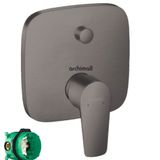 Hansgrohe Talis E Mat Siyah Krom Ankastre Banyo Bataryası
