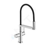 Hansgrohe Talis Selecet M54 Powderspray Tek Kollu Eviye Bataryası - 72861000 - Gümüş