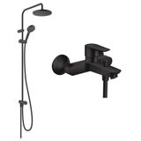 Hansgrohe Vernis Blend 200 1 Jet Reno Mat Siyah Duş Kolonu Seti