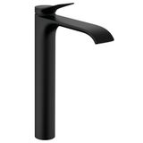 hansgrohe Vivenis Lavabo Armatürü, Çıkışlı Banyo Musluğu Yükseklik 250 mm, Çekme Çubuklu, Banyo Armatürü Su Tasarruflu, Mat Siyah