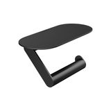 hansgrohe WallStoris tuvalet kağıdı tutucu, raflı, 23 cm, mat siyah