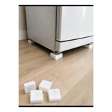 HANUR POLİETİLEN 5x5 cm 3 cm Yükseklik HDPE Beyaz Eşya ve Mobilya Yükseltici Takoz 4'lü Set – Çamaşır Makinesi, Buzdolabı, Bulaşık Makinesi Ayağı