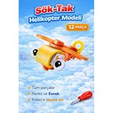 Hanye Sök-Tak Helikopter Modeli - Oyuncak Söktak Helikopter Modeli - Lego Setleri