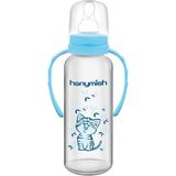 Hanymish 240 cc Kulplu Biberon Mavi Renk Polipropilen Malzeme ile Güvenli Beslenme Sağlar - 240 ml