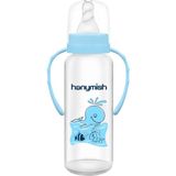 Hanymish 240 ml Kulplu Pp Biberon Mavi Renkli BPA Free Plastik Malzeme ile Konforlu Beslenme