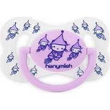 Hanymish HanymishCute Silikon Damaklı Emzik No:2 Mor - Renkli - 0 - 3 Yaş