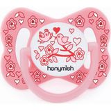 Hanymish HanymishHappy Silikon Damaklı Emzik No:3 Pembe - Renkli - 0 - 3 Yaş