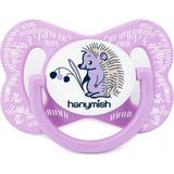 Hanymish Happy Silikon Damaklı Emzik No:3 - Şeffaf - Yenidoğan