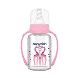 Hanymish Kulplu Doğal Cam Biberon 125 ml