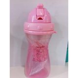 Hanymish Pipetli Suluk Ergonomik Tasarım 400 ml Pembe Renkli Çocuklar İçin - Bebe Pembe