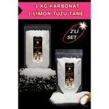 Hanzade Bitkisel 1 kg Tane Limon Tuzu + 1 kg Karbonat