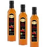Hanzade Bitkisel Alıç Sirkesi 500 ML x 3 Adet Doğal Fermantasyon İçilebilir Katkısız Cam Şişe