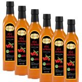 Hanzade Bitkisel Alıç Sirkesi 500 ML x 6 Adet Doğal Fermantasyon İçilebilir Katkısız Cam Şişe