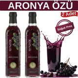 Hanzade Bitkisel Aronya Özü 500 ml x 2 Adet – Soğuk Pres, Yoğun Tat, Cam Şişe
