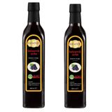 Hanzade Bitkisel Balzamik Sirke 500 ML x 2 Adet Doğal Fermantasyon İçilebilir Katkısız Cam Şişe