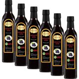 Hanzade Bitkisel Balzamik Sirke 500 ml x 6 Adet Doğal Fermantasyon İçilebilir Katkısız Cam Şişe - 3 lt
