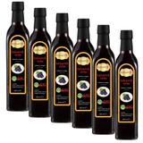 Hanzade Bitkisel Balzamik Sirke 500 ML x 6 Adet Doğal Fermantasyon İçilebilir Katkısız Cam Şişe