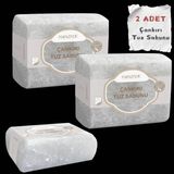 Hanzade Bitkisel Çankırı Tuz Sabunu 300-350 Gr x 2 Adet Zengin Mineralli Doğal Saf Çankırı Kaya Tuzu Sabunu