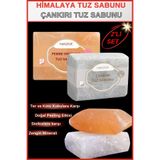 Hanzade Bitkisel Çankırı Tuz Sabunu + Himalaya Tuz Sabunu 2'li Set 300-350 Gr Zengin Mineralli Doğal Saf Kaya Tuzu