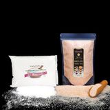 Hanzade Bitkisel Çankırı Tuzu 1 Kg + Himalaya Tuzu 1 Kg Toz Öğütülmüş Doğal Kaya Tuzu Seti