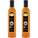Hanzade Bitkisel Dört Hırsız Sirkesi 500 ML x 2 Adet Doğal Fermantasyon İçilebilir Katkısız Cam Şişe