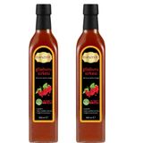 Hanzade Bitkisel Gilaburu Sirkesi 500 ML x 2 Adet Doğal Fermantasyon İçilebilir Katkısız Cam Şişe