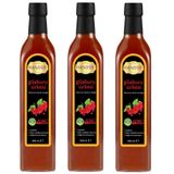 Hanzade Bitkisel Gilaburu Sirkesi 500 ML x 3 Adet Doğal Fermantasyon İçilebilir Katkısız Cam Şişe