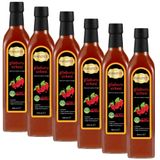 Hanzade Bitkisel Gilaburu Sirkesi 500 ML x 6 Adet Doğal Fermantasyon İçilebilir Katkısız Cam Şişe