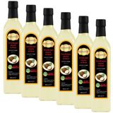 Hanzade Bitkisel Hindistan Cevizi Sirkesi 500 ML x 6 Adet Doğal Fermantasyon İçilebilir Katkısız Cam Şişe