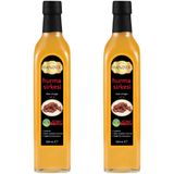 Hanzade Bitkisel Hurma Sirkesi 500 ML x 2 Adet Doğal Fermantasyon İçilebilir Katkısız Cam Şişe