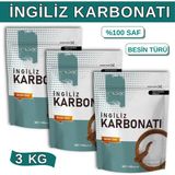 Hanzade Bitkisel İngiliz Karbonatı 1 kg x 3 Adet Sodyum Bikarbonat Besin Türü Katkısız - 3 kg