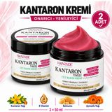 Hanzade Bitkisel Kantaron Yağlı Krem 50 ml x 2 Adet – Nemlendirici Yüz, El ve Vücut Bakım Kremi, E Vitaminli