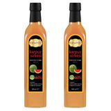 Hanzade Bitkisel Karpuz Sirkesi 500 ML x 2 Adet Doğal Fermantasyon İçilebilir Katkısız Cam Şişe