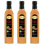 Hanzade Bitkisel Karpuz Sirkesi 500 ML x 3 Adet Doğal Fermantasyon İçilebilir Katkısız Cam Şişe