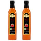 Hanzade Bitkisel Kuşburnu Sirkesi 500 ML x 2 Adet Doğal Fermantasyon İçilebilir Katkısız Cam Şişe