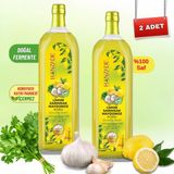 Hanzade Bitkisel Limon Sarımsak Maydanoz Kürü 1 Litre x 2 Adet Cam Şişe - 2 lt