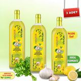 Hanzade Bitkisel Limon Sarımsak Maydanoz Kürü 1 Litre x 3 Adet Cam Şişe - 3 lt