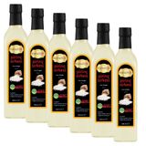Hanzade Bitkisel Pirinç Sirkesi 500 ML x 6 Adet Doğal Fermantasyon İçilebilir Katkısız Cam Şişe