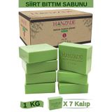 Hanzade Bitkisel Yeşil Siirt Bıttım Sabunu 1 Kg El Yapımı Doğal Geleneksel Hatay Sabunu (Kendi Kutusunda)