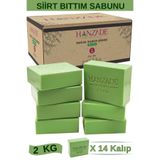 Hanzade Bitkisel Yeşil Siirt Bıttım Sabunu 2 Kg El Yapımı Doğal Geleneksel Hatay Sabunu (Kendi Kutusunda)