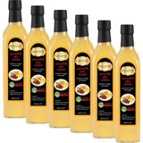 Hanzade Bitkisel Zencefilli Alıç Sirkesi 500 ml x 6 Adet Doğal Fermantasyon İçilebilir Katkısız Cam Şişe - 3 lt