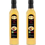 Hanzade Bitkisel Zencefilli Alıç Sirkesi Doğal Fermantasyon İçilebilir Katkısız Cam Şişe 2 x 500 ml - 1 lt